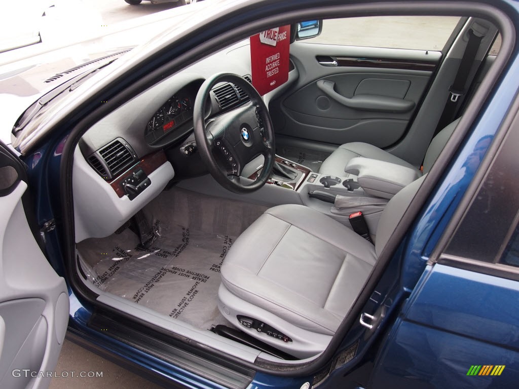 2004 3 Series 325i Sedan - Mystic Blue Metallic / Grey photo #24
