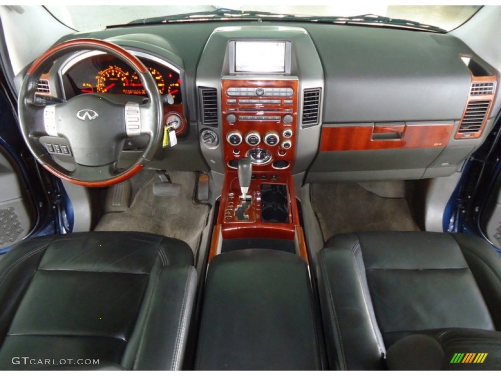 2007 Infiniti QX 56 4WD Graphite Black Dashboard Photo #78010361