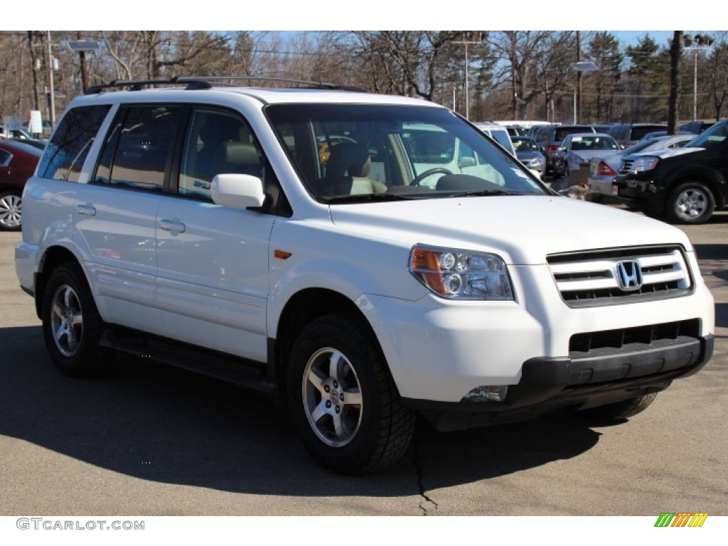 Taffeta White 2008 Honda Pilot EX-L 4WD Exterior Photo #78010460