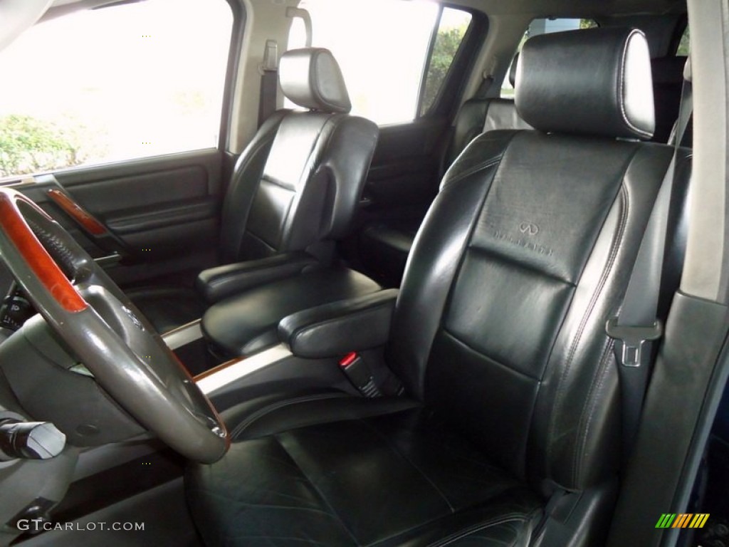 Graphite Black Interior 2007 Infiniti QX 56 4WD Photo #78010654