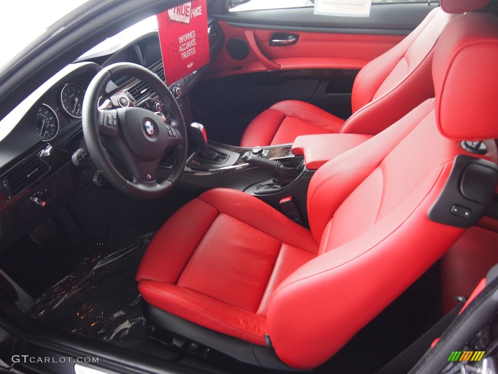 Coral Red/Black Dakota Leather Interior 2010 BMW 3 Series 335i Coupe Photo #78010682