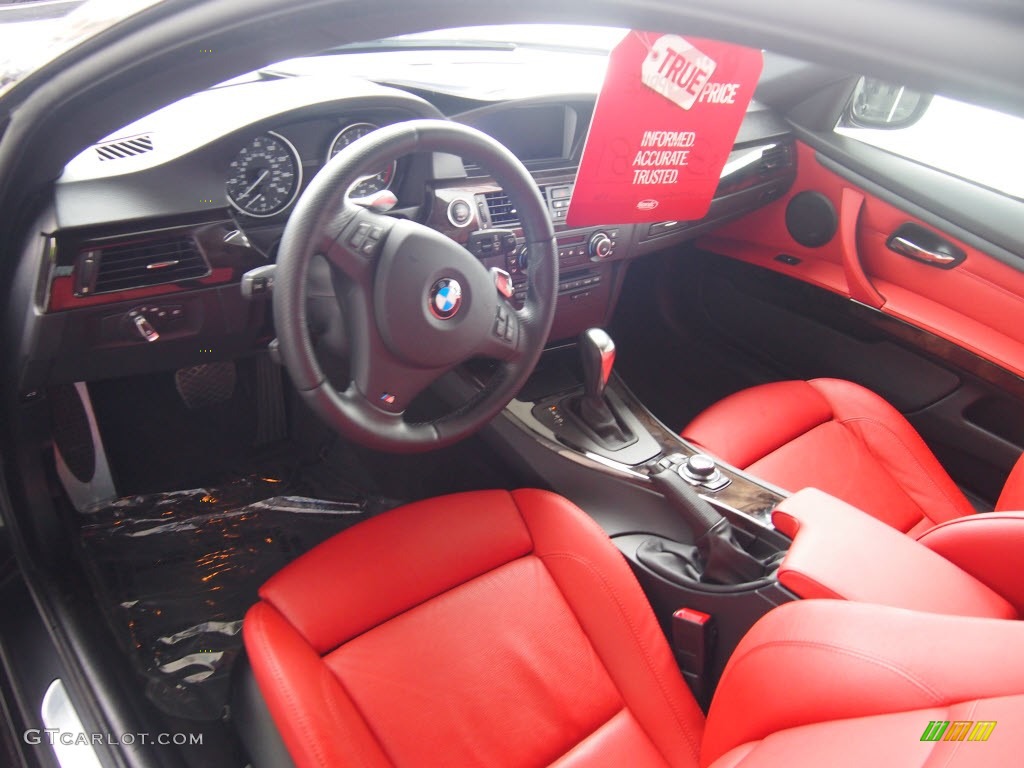 Coral Red/Black Dakota Leather Interior 2010 BMW 3 Series 335i Coupe Photo #78010700