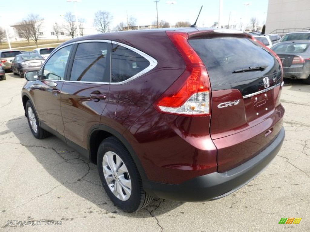 2013 CR-V EX AWD - Basque Red Pearl II / Gray photo #2