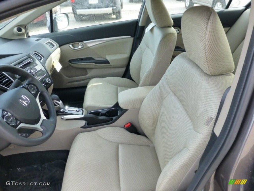 Beige Interior 2013 Honda Civic Hybrid Sedan Photo #78011680