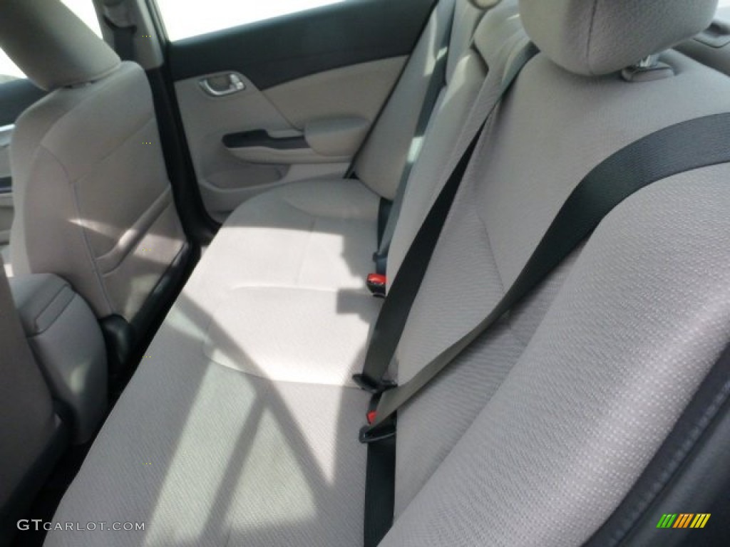 2013 Civic EX Sedan - Polished Metal Metallic / Gray photo #11