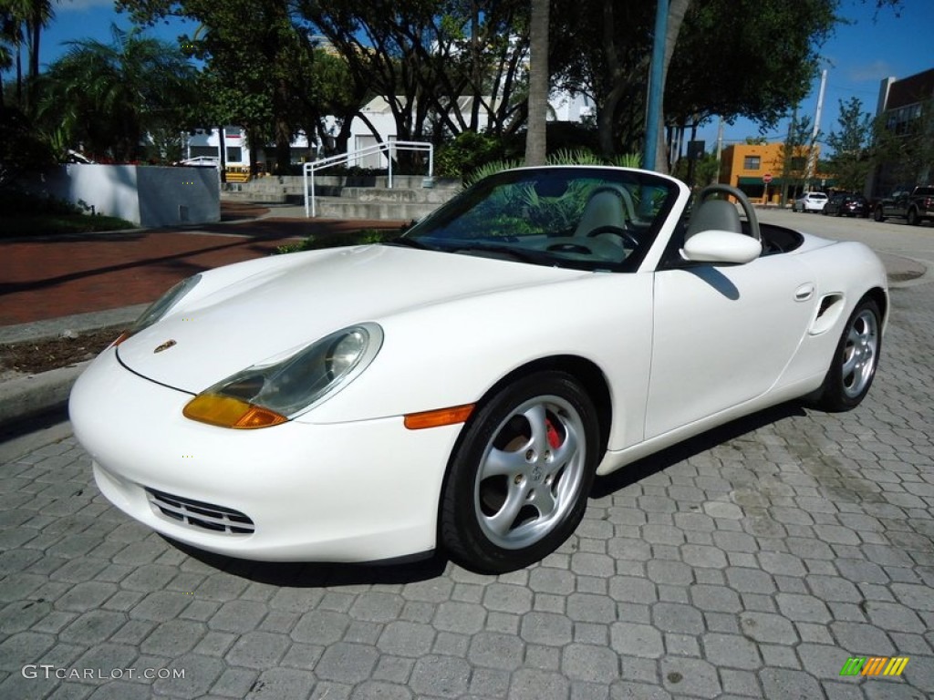 Biarritz White 2000 Porsche Boxster Standard Boxster Model Exterior Photo #78012662
