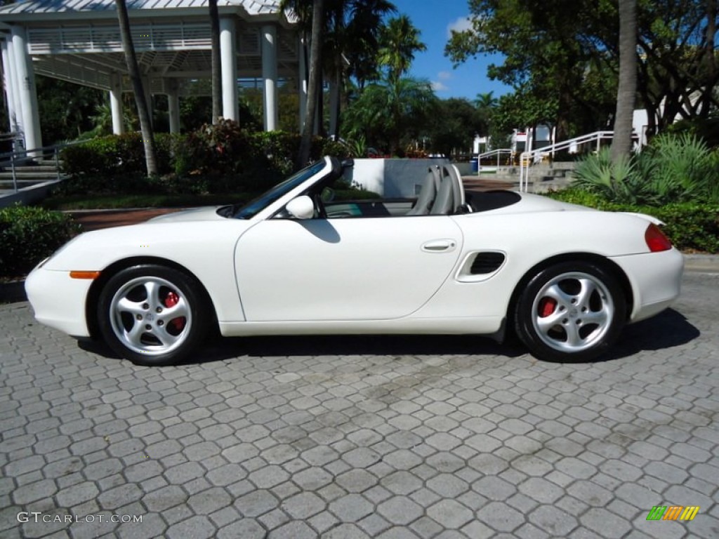 Biarritz White 2000 Porsche Boxster Standard Boxster Model Exterior Photo #78012686