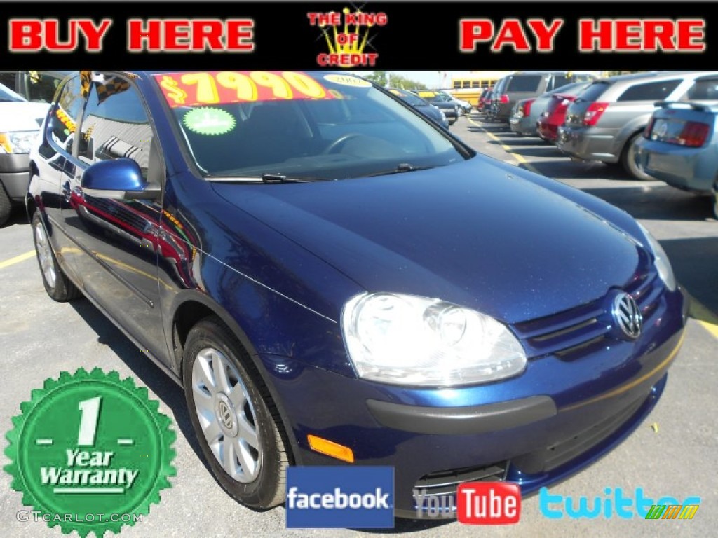 2007 Rabbit 2 Door - Shadow Blue Metallic / Anthracite photo #1