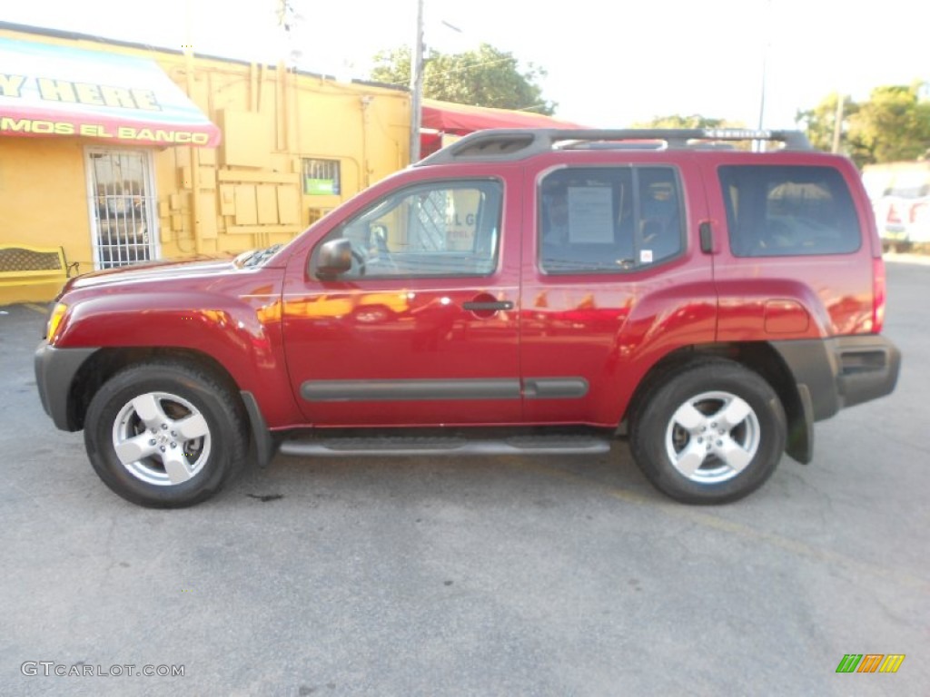 2005 Xterra SE - Red Brawn Pearl / Steel/Graphite photo #5