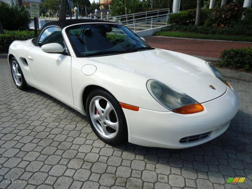 Biarritz White 2000 Porsche Boxster Standard Boxster Model Exterior Photo #78012935