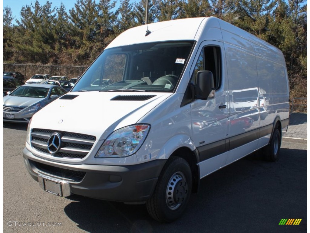 2013 Sprinter 3500 High Roof Cargo Van - Arctic White / Lima Black Fabric photo #1