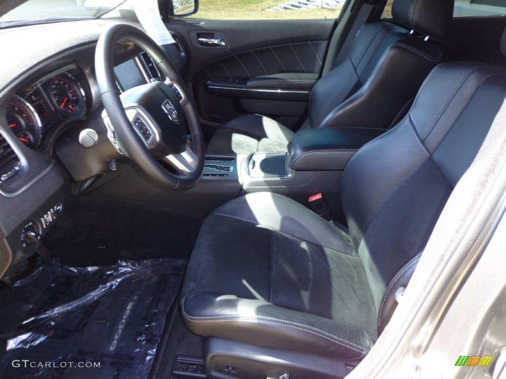 Black Interior 2012 Dodge Charger R/T Road and Track Photo #78015881