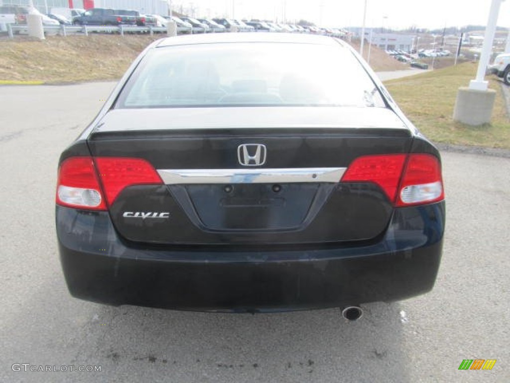 2010 Civic LX-S Sedan - Crystal Black Pearl / Black photo #3