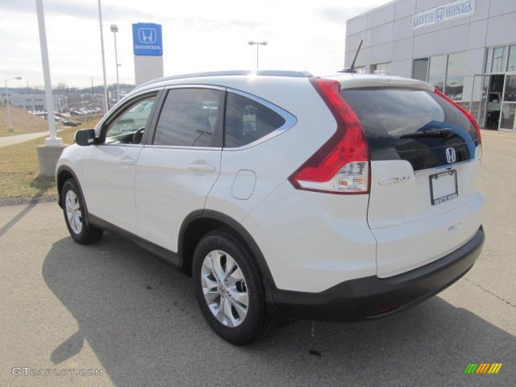 2013 CR-V EX-L AWD - White Diamond Pearl / Beige photo #17