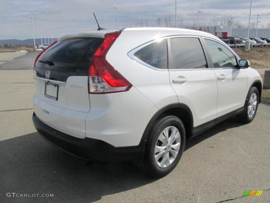 2013 CR-V EX-L AWD - White Diamond Pearl / Beige photo #18