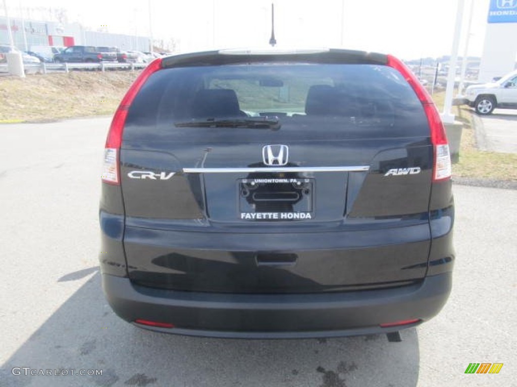 2013 CR-V EX AWD - Crystal Black Pearl / Black photo #3