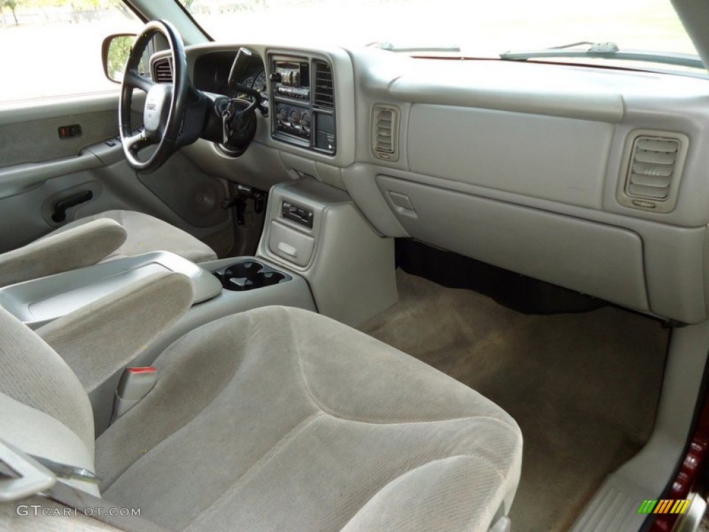 2000 GMC Sierra 1500 SLE Extended Cab 4x4 Pewter Dashboard Photo #78017794