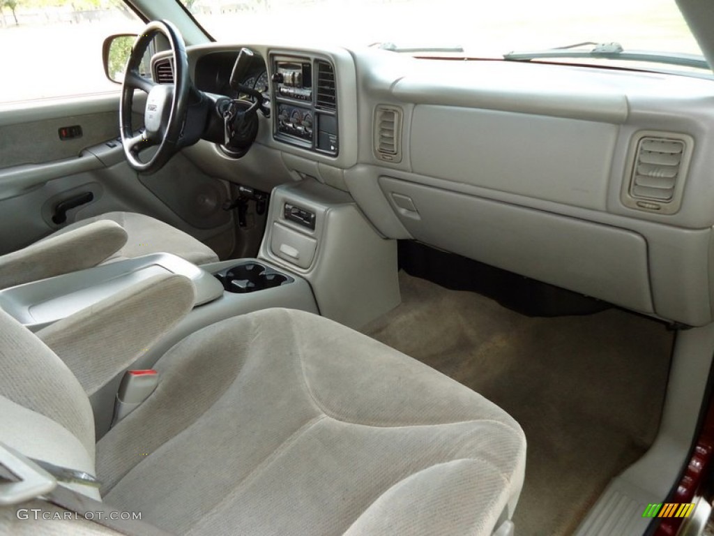 2000 Sierra 1500 SLE Extended Cab 4x4 - Dark Toreador Red Metallic / Pewter photo #16