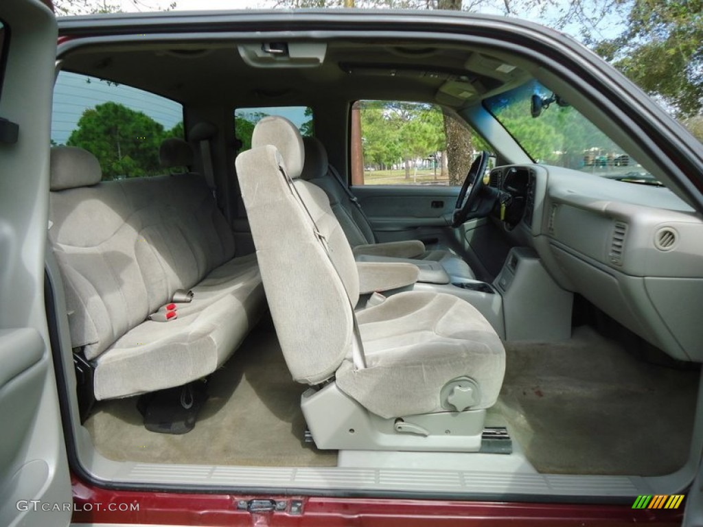 Pewter Interior 2000 GMC Sierra 1500 SLE Extended Cab 4x4 Photo #78017861