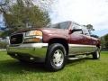 2000 Dark Toreador Red Metallic GMC Sierra 1500 SLE Extended Cab 4x4  photo #33