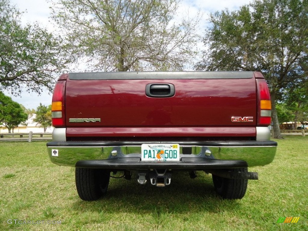 2000 Sierra 1500 SLE Extended Cab 4x4 - Dark Toreador Red Metallic / Pewter photo #37