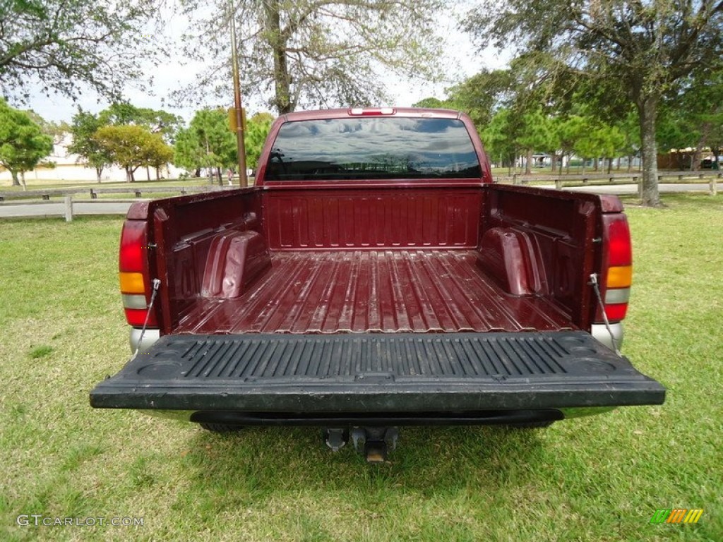 2000 Sierra 1500 SLE Extended Cab 4x4 - Dark Toreador Red Metallic / Pewter photo #38