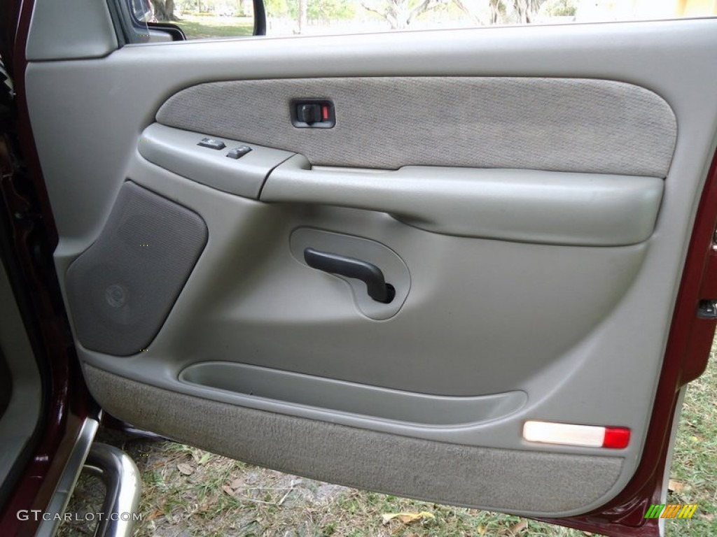2000 GMC Sierra 1500 SLE Extended Cab 4x4 Pewter Door Panel Photo #78018128