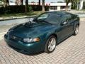 2002 Tropic Green Metallic Ford Mustang GT Coupe  photo #2