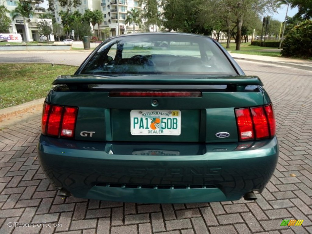 2002 Mustang GT Coupe - Tropic Green Metallic / Dark Charcoal photo #4