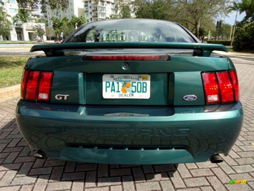2002 Mustang GT Coupe - Tropic Green Metallic / Dark Charcoal photo #7
