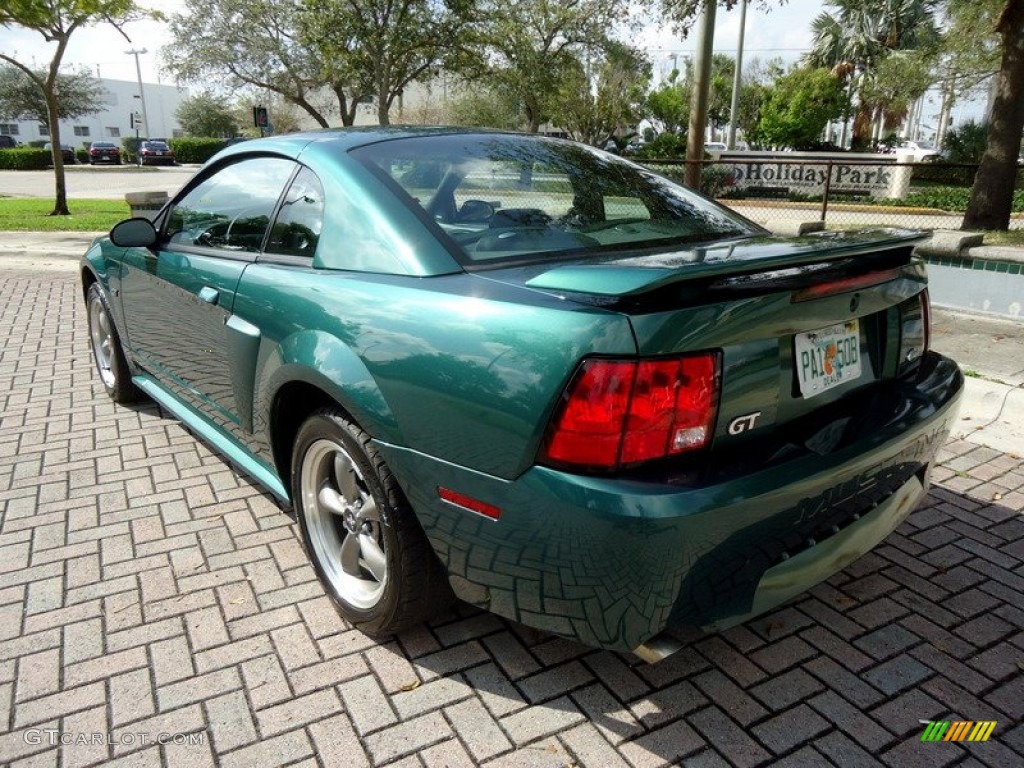 2002 Mustang GT Coupe - Tropic Green Metallic / Dark Charcoal photo #12