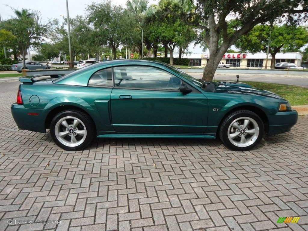 Tropic Green Metallic 2002 Ford Mustang GT Coupe Exterior Photo #78018665