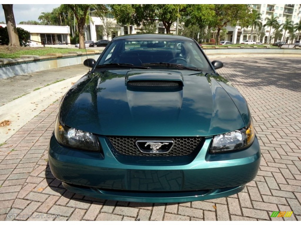 Tropic Green Metallic 2002 Ford Mustang GT Coupe Exterior Photo #78018692