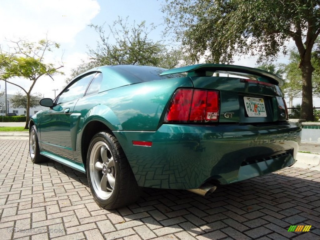 2002 Mustang GT Coupe - Tropic Green Metallic / Dark Charcoal photo #33