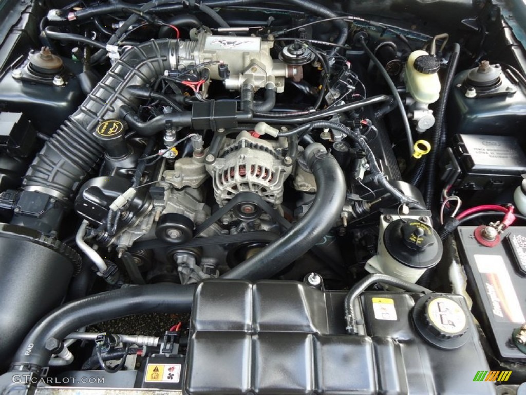 2002 Ford Mustang GT Coupe 4.6 Liter SOHC 16-Valve V8 Engine Photo #78018740
