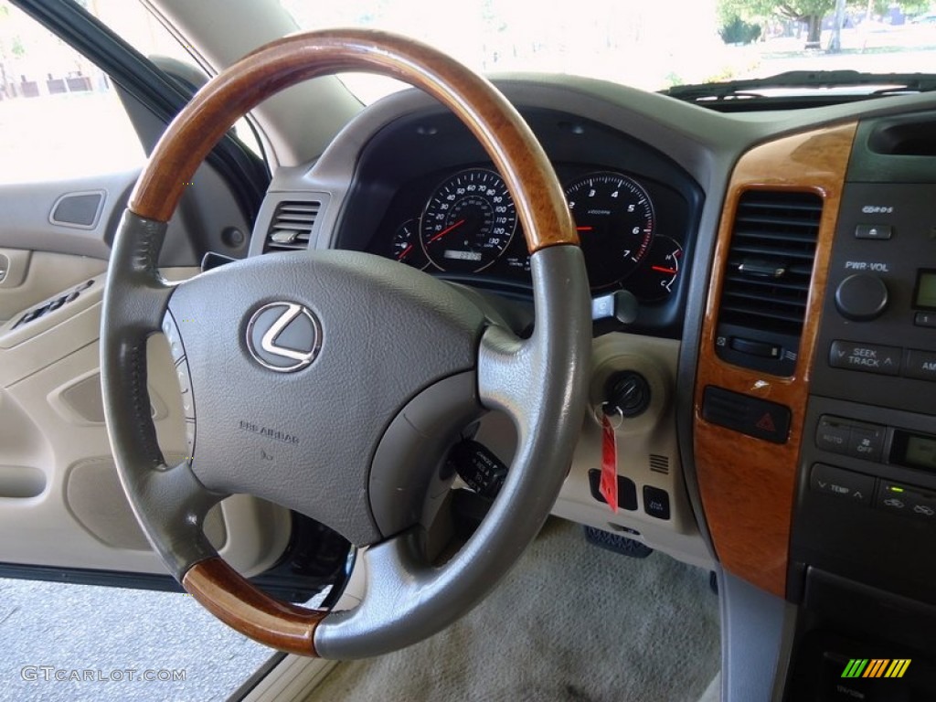 2007 Lexus GX 470 Ivory Steering Wheel Photo #78019055