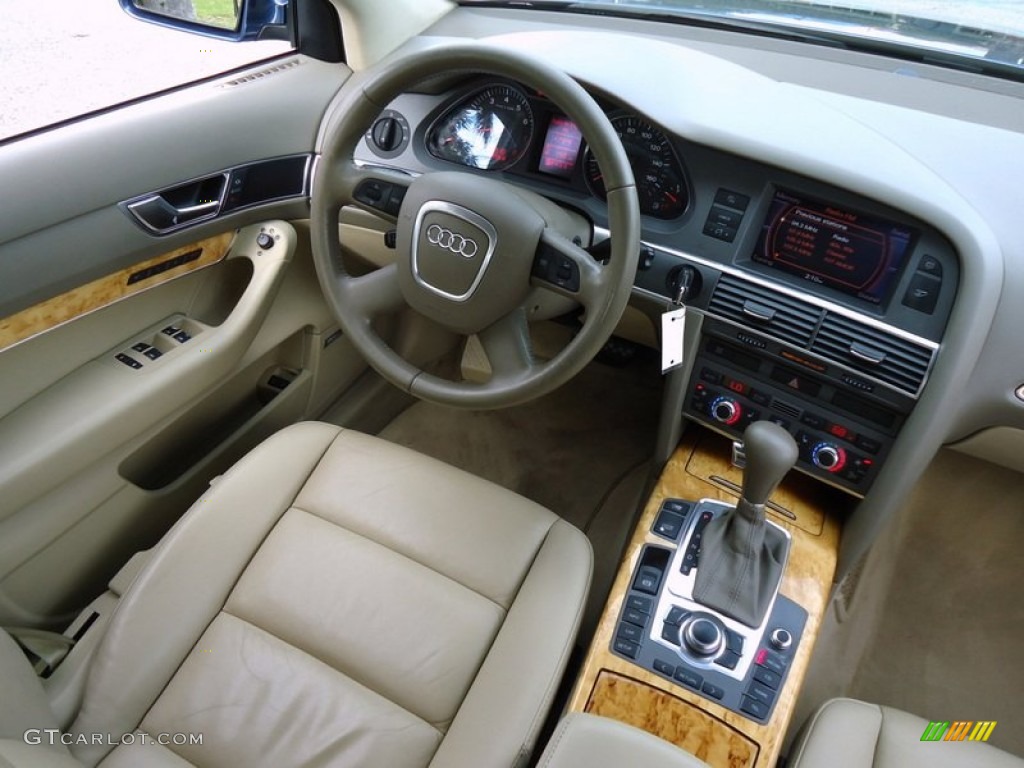 2005 Audi A6 3.2 quattro Sedan Beige Dashboard Photo #78019547