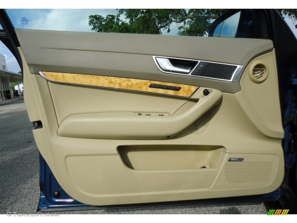 2005 Audi A6 3.2 quattro Sedan Beige Door Panel Photo #78019643
