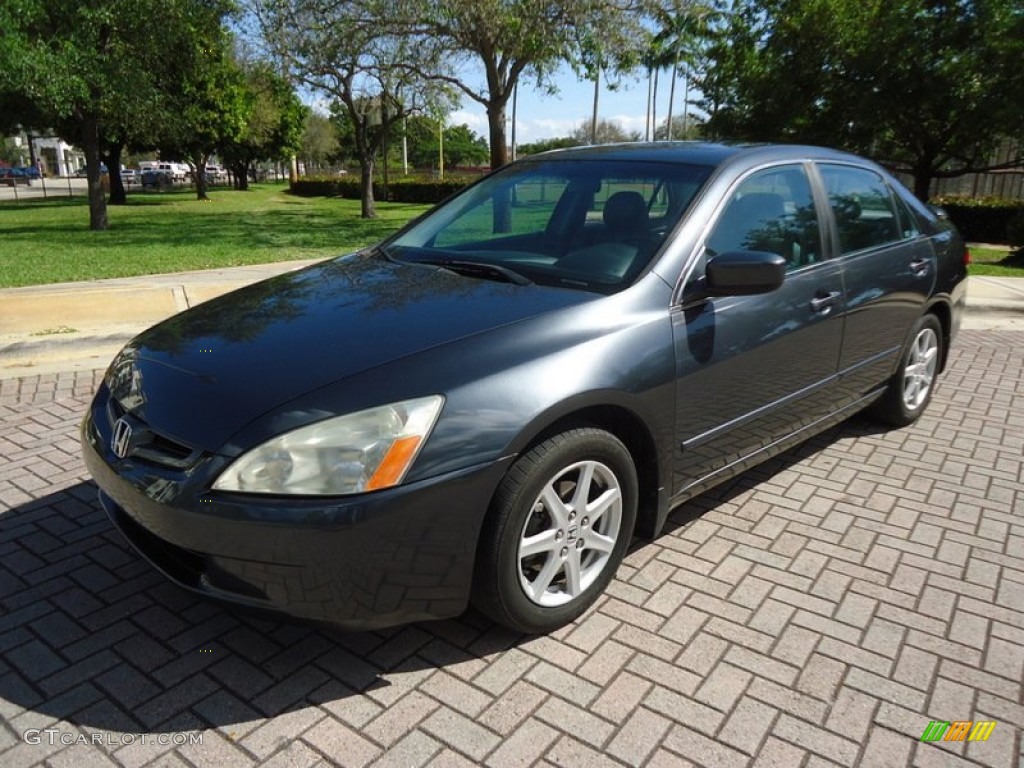 Graphite Pearl 2004 Honda Accord EX V6 Sedan Exterior Photo #78019772