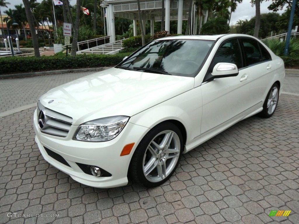 Arctic White 2009 Mercedes-Benz C 300 Sport Exterior Photo #78020258