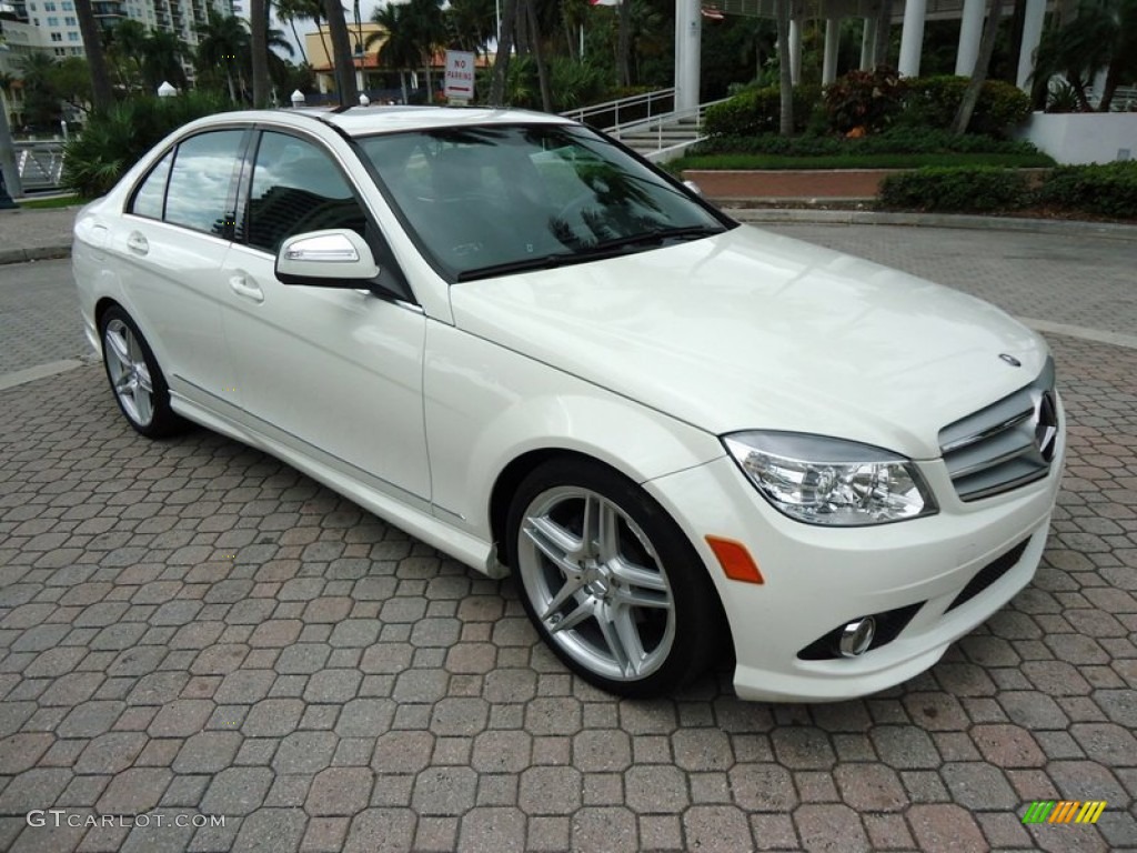 Arctic White 2009 Mercedes-Benz C 300 Sport Exterior Photo #78020270