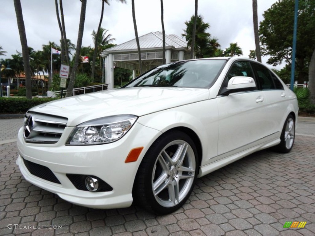 Arctic White 2009 Mercedes-Benz C 300 Sport Exterior Photo #78020336