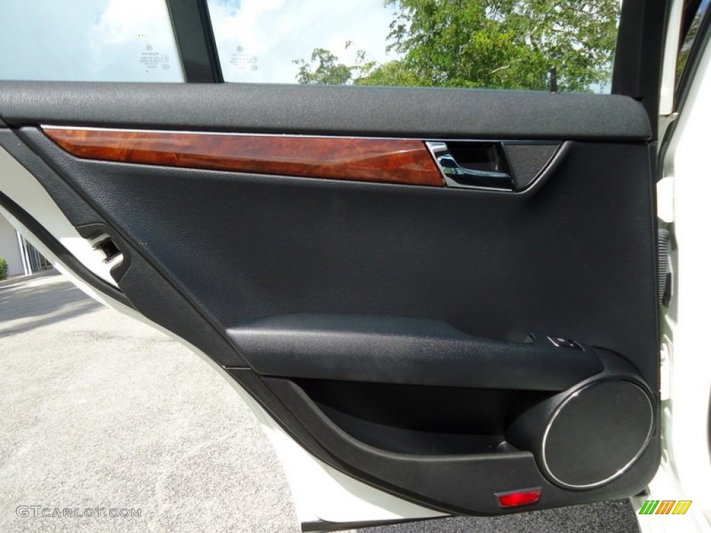 2009 Mercedes-Benz C 300 Sport Black Door Panel Photo #78020422