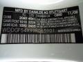 650: Arctic White 2009 Mercedes-Benz C 300 Sport Color Code