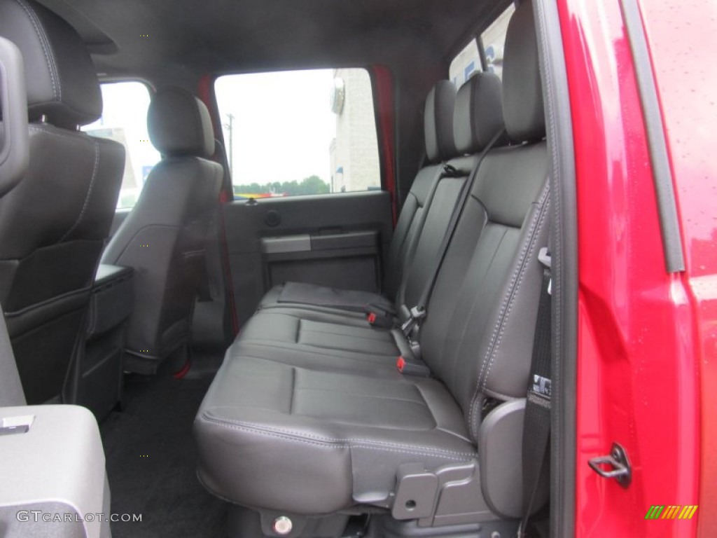 2012 Ford F250 Super Duty Lariat Crew Cab 4x4 Rear Seat Photo #78020841