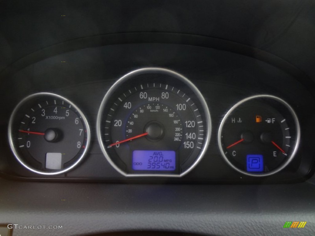 2009 Hyundai Veracruz Limited AWD Gauges Photo #78021132
