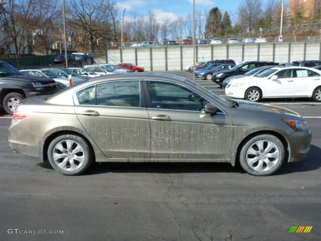 2009 Accord EX-L Sedan - Bold Beige Metallic / Ivory photo #12