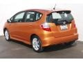 2011 Orange Revolution Metallic Honda Fit Sport  photo #2