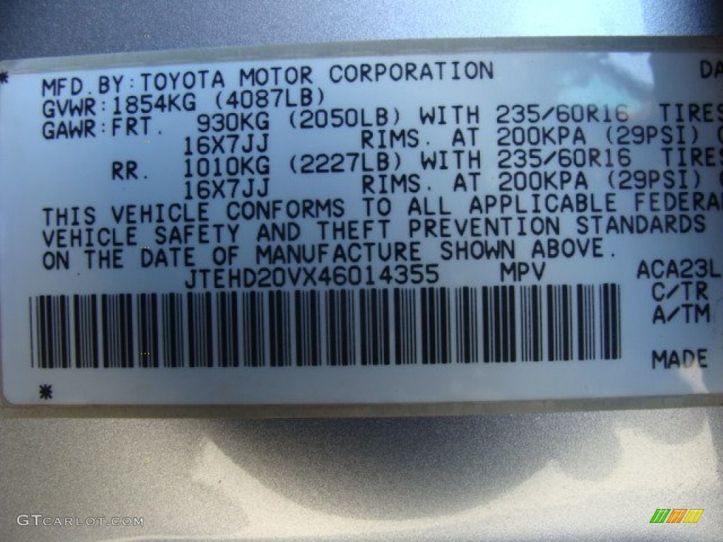 2004 RAV4 4WD - Titanium Metallic / Dark Charcoal photo #15