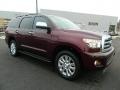 2011 Cassis Pearl Red Toyota Sequoia Platinum 4WD  photo #1